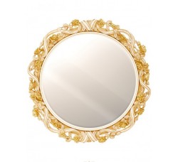 Круглое зеркало с цветами